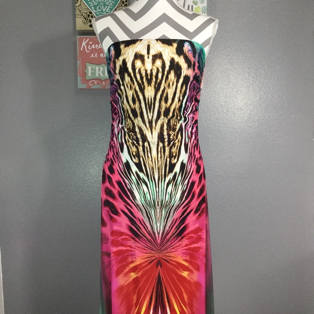 🐆Colorful Print sleeveless dress🐆